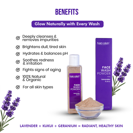 Lavender Kukui Facewash Powder