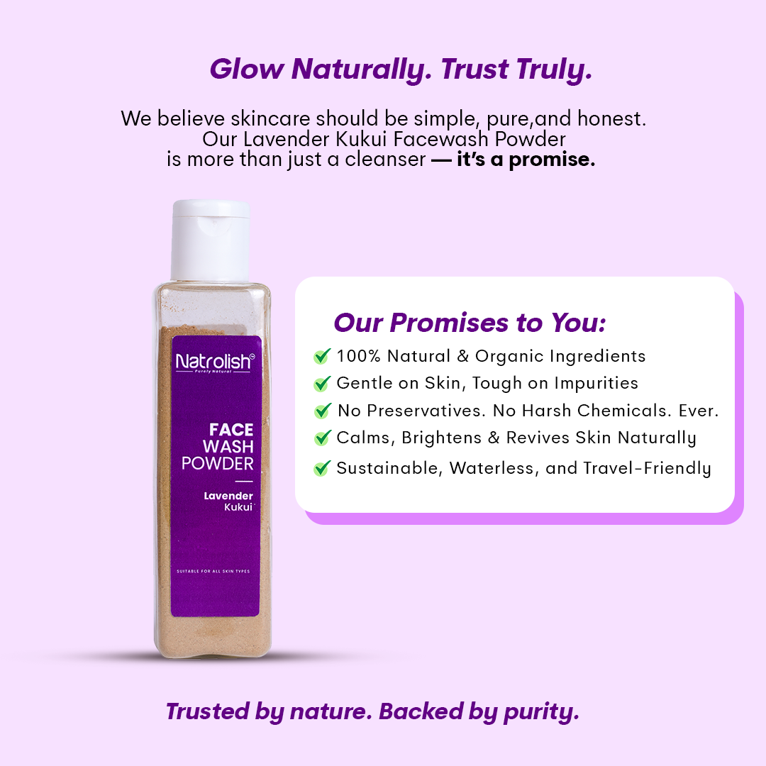 Lavender Kukui Facewash Powder