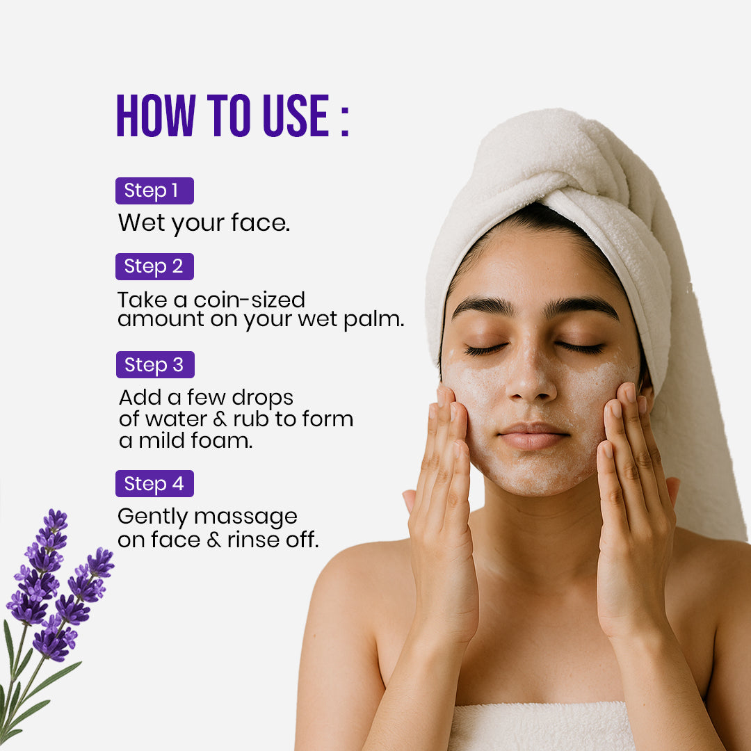 Lavender Kukui Facewash Powder